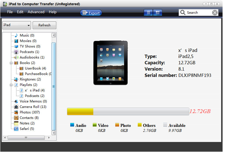 Windows 7 iStonsoft iPad to Computer Transfer 2.1.4 full