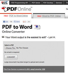 online convert pdf to editable word file