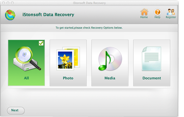 intuitive interface of file recovery for mac