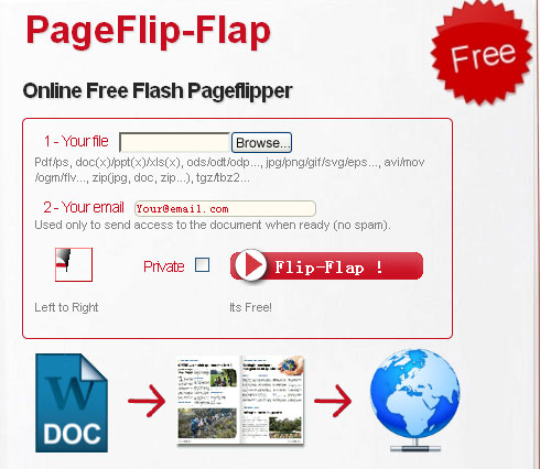 main interface of online flip photo book maker