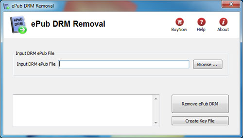 screenshot of epub drm removal