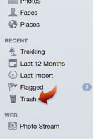 retrieve deleted photos from iphoto