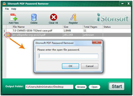 enter pdf password to open the file