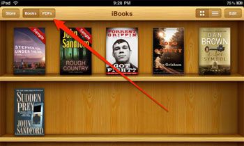 transfer pdf to ibooks with itunes