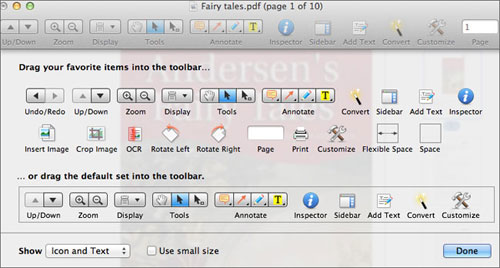 drag rotate button to the toolbar