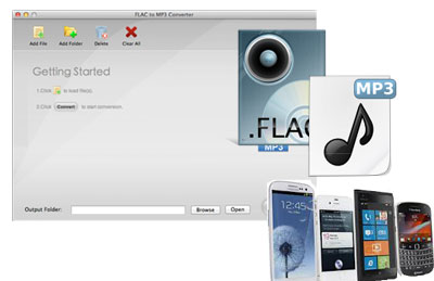 convert flac and other file to mp3
