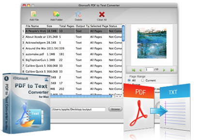 iStonsoft PDF to Text Converter for Mac