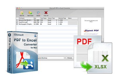 iStonsoft PDF to Excel Converter for Mac